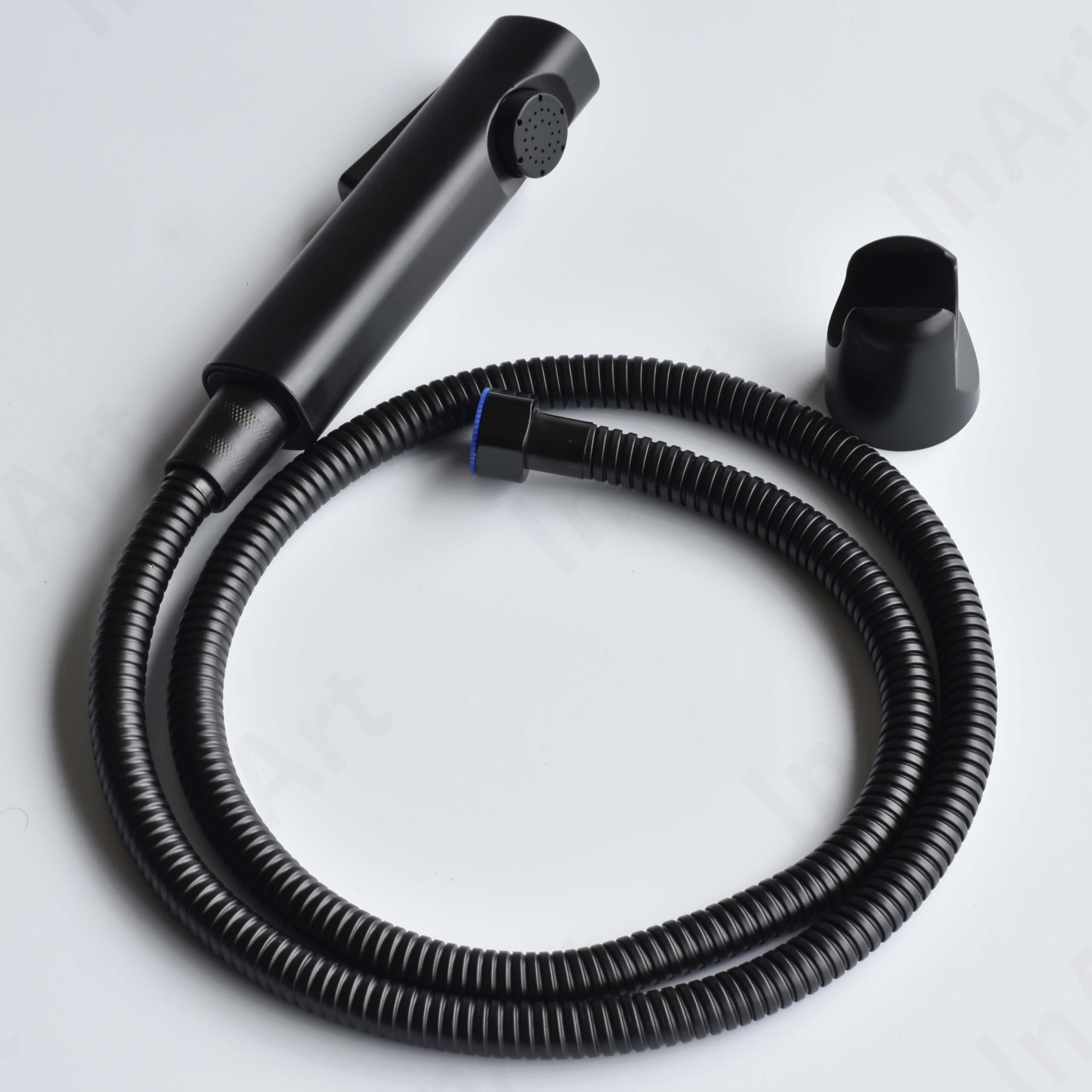 Premium Black Matte Wall-Mounted Bidet Sprayer for Western Toilets - High Pressure Bathroom Faucet Jet with 1.2M Hose & Installation Kit - Perfect for Toilet Cleaning, Baby Care, and Personal Hygiene