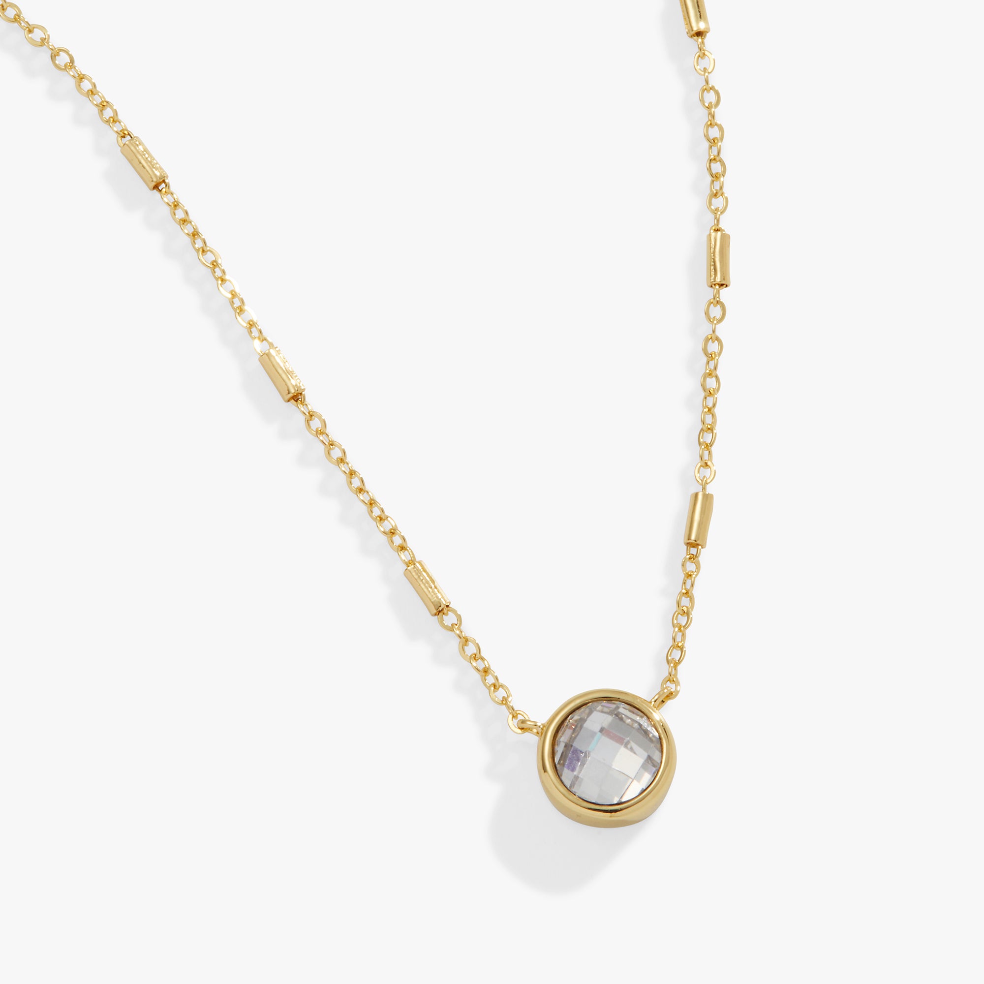 Elegant Crystal Bezel Adjustable Chain Necklace for Women - Perfect for Parties, Weddings & Everyday Wear