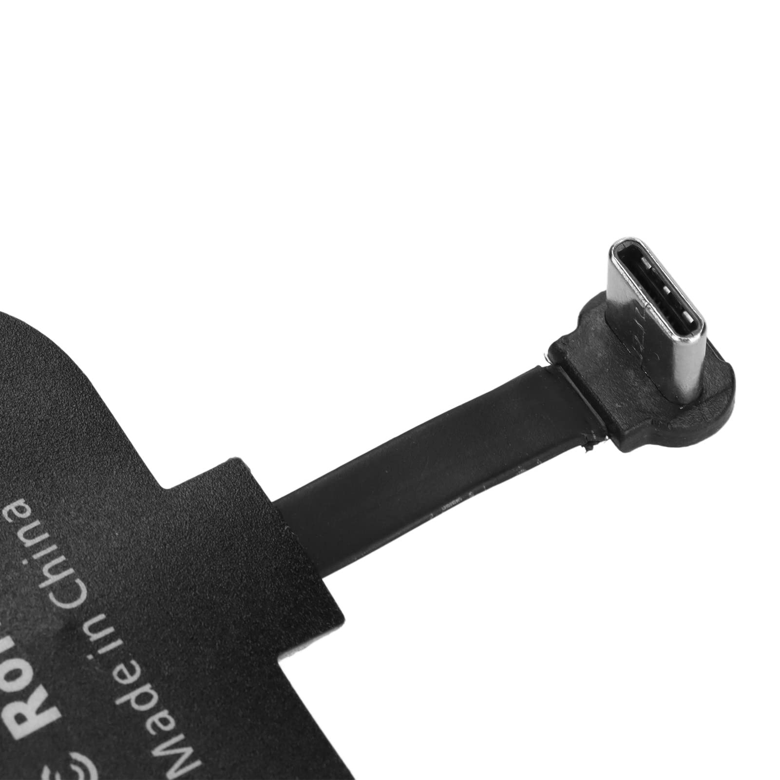 Septpenta Slim Type C Wireless Charging Receiver - 10W Fast Charging, Foldable Design, Multi-Protection Safety, Magnetic Charging Cable Included - Perfect for Smartphones, Tablets & Type C Devices (Home/Office/Car Use)