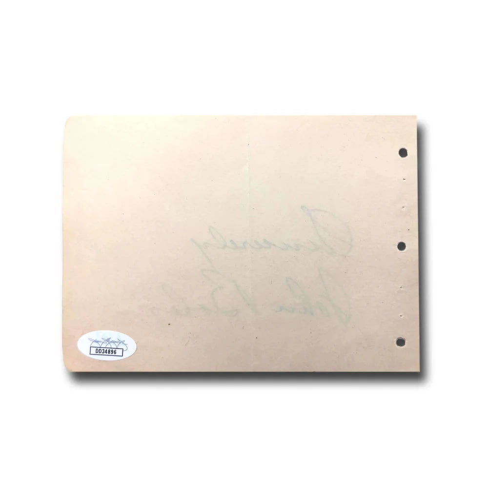 John Boles Hand Signed Album Page Cut with JSA COA - Authentic Autograph of Frankenstein Actor - Perfect for Collectors, Fans, and Movie Memorabilia Displays