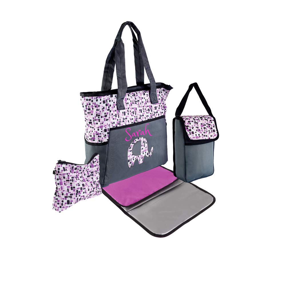 Personalized Large Diaper Backpack - Multi-Functional Tote & Messenger Shoulder Bag for Moms | Perfect for Baby Essentials, Travel & Daily Use