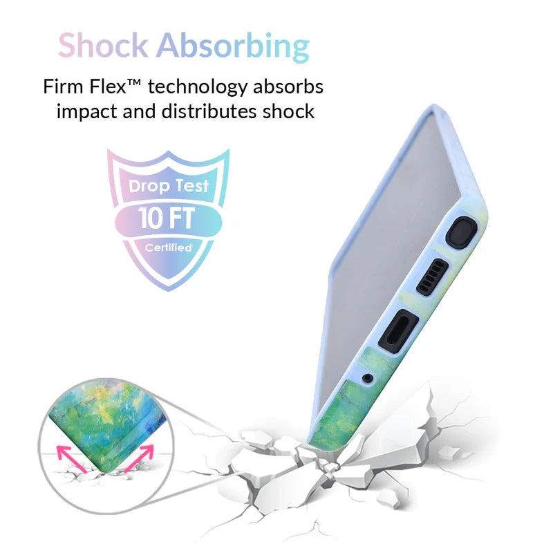 Blue Opal Samsung Galaxy Case - Protective Phone Cover for Galaxy S21/S22/S23 - Durable Slim Fit with Shock Absorption - Perfect for Work, Travel & Everyday Use