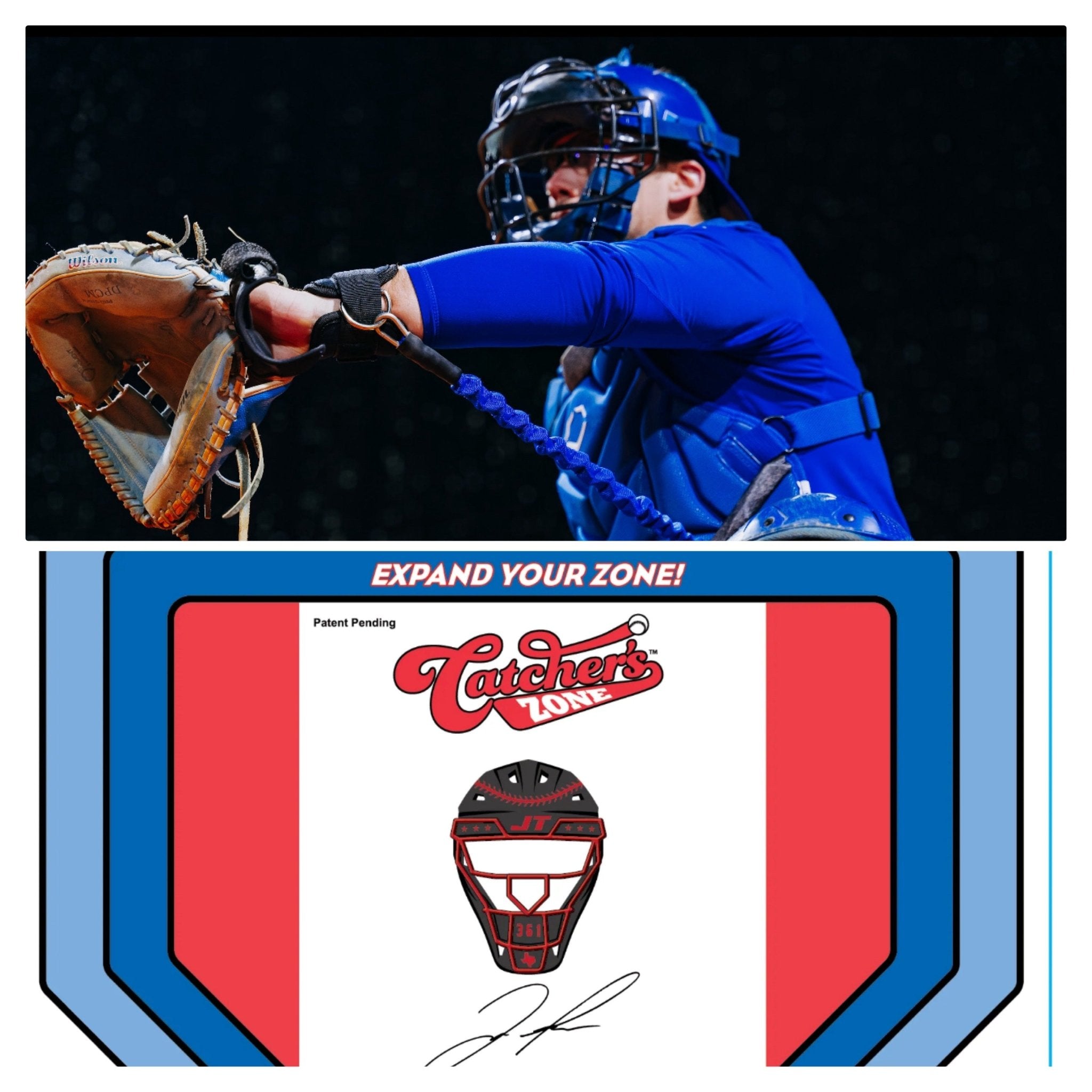 Catcher's Resistance Training (CRT) Belt & Zone Mat Bundle - Baseball Training Equipment for Catchers - Improve Blocking & Framing Skills