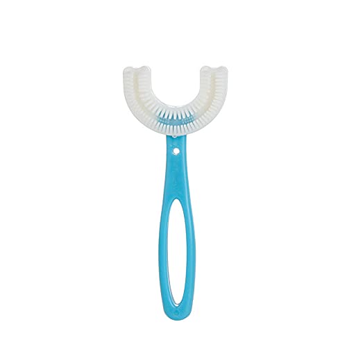 **Gonwan Kids U-Shape Toothbrush for Teeth Whitening - 360° Deep Cleaning, Cartoon Design for Toddlers & Children (Ages 0-12) - Perfect for Daily Oral Care & Travel**