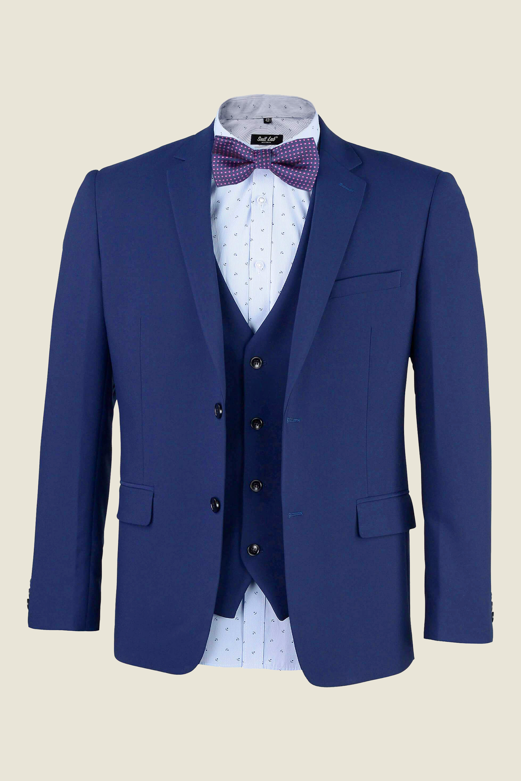 Premium Men's Matte Navy Suit Jacket - Slim Fit Business Blazer for Weddings & Formal Events | Office Wear & Special Occasions