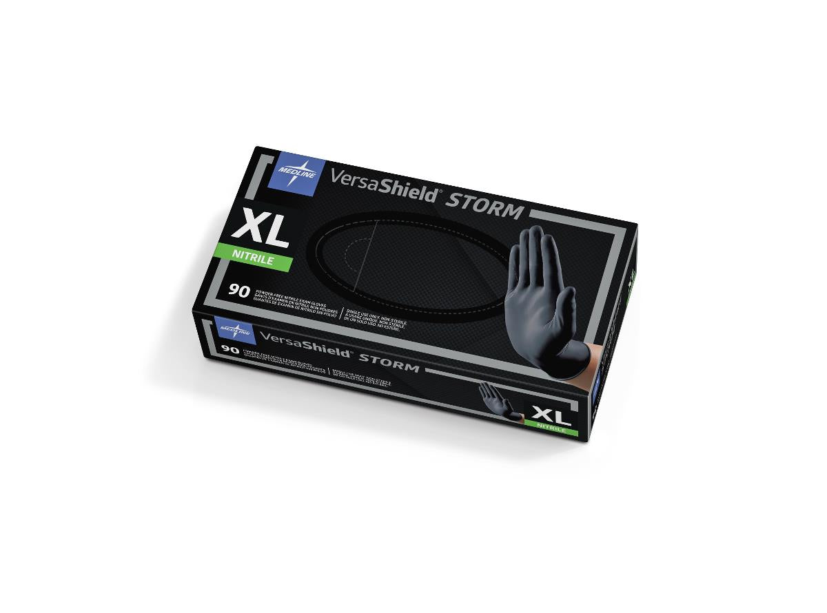 VersaShield Powder-Free Nitrile Exam Gloves - Latex-Free, Disposable, Medical & Industrial Use for Safety & Hygiene - Ideal for Healthcare, Food Handling, Cleaning & Tattoo Studios
