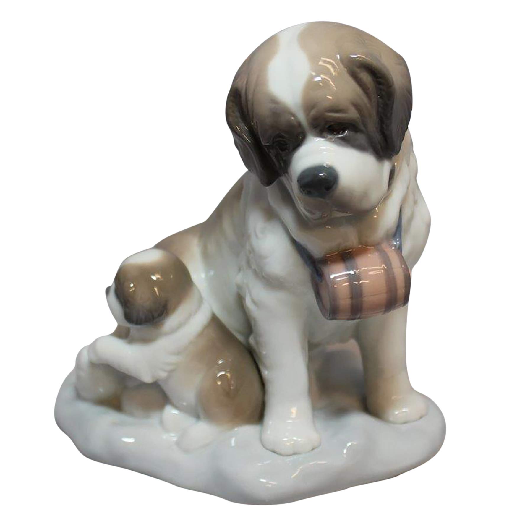 Lladro Figurine 8170 Baby-Sitting Dogs - Handcrafted Porcelain Collectible Statue for Home Decor & Gift Giving