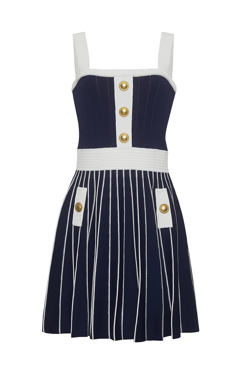 Aurora Mini Dress for Women - Navy Blue Sleeveless Party Dress for Night Out, Date Night, and Special Occasions