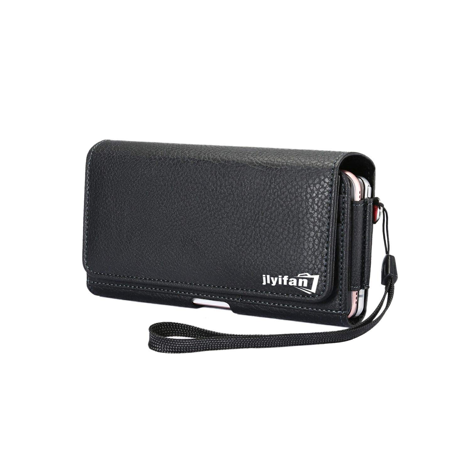 Horizontal Dual Phone Pouch Belt Clip Holster Case for Samsung Galaxy S25+/S24+/S23 FE/S23+/S22+/S20 FE, iPhone 16 Pro/15/14/13/12/11/XR/XS Max, Google Pixel 8a/7a/6 - Secure & Convenient Dual Phone Holder for Work, Travel & Outdoor Activities