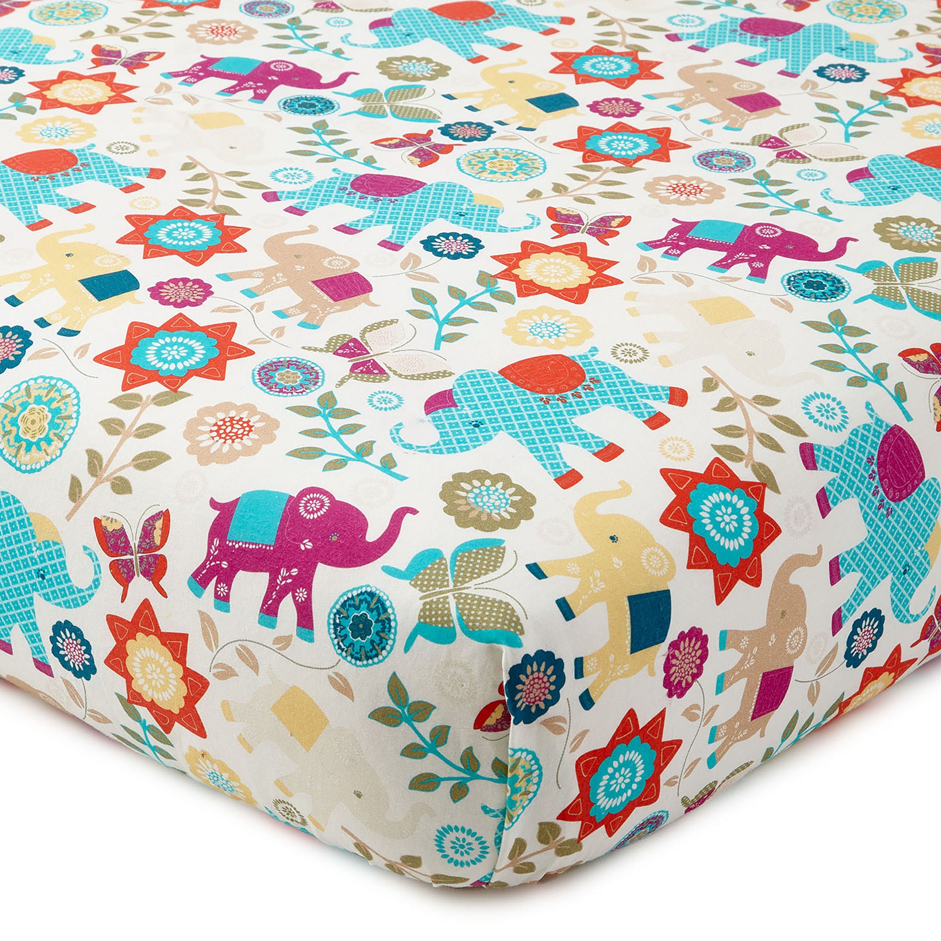 Premium Zahara Cotton Crib Fitted Sheet - Soft, Breathable & Hypoallergenic Baby Bedding for Cribs & Toddler Beds - Perfect for Nursery, Daycare & Travel Use