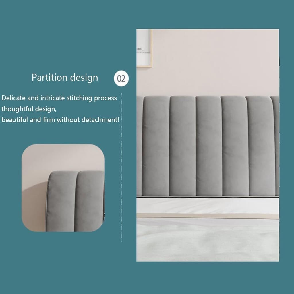 Velvet Baby Bed Headboard Slipcover - All-Inclusive Headboard Protector & Dust Cover for Single, King, Double Beds - Perfect for Nursery, Kids Room & Home Decor Protection