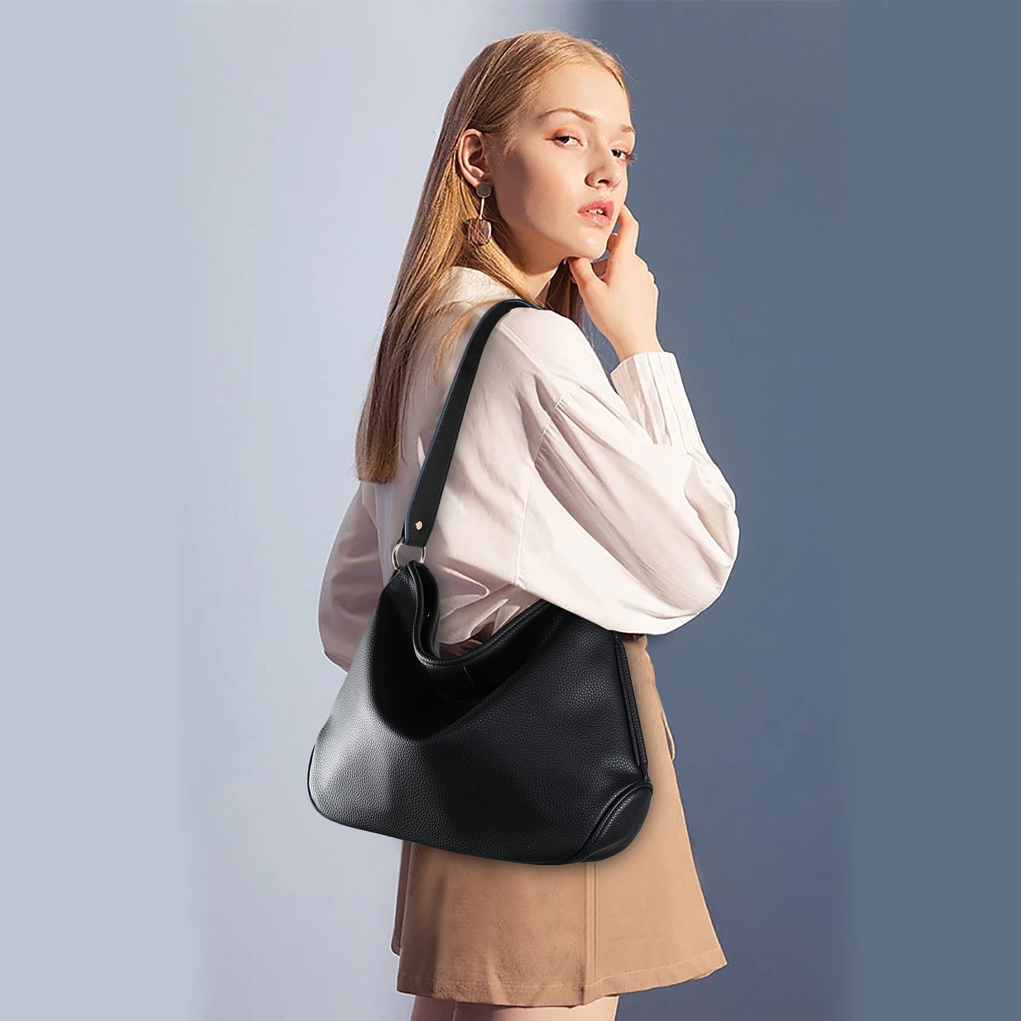 Montana West Soft Hobo Bags for Women - Stylish Leather Shoulder Purse & Handbag Satchel - Perfect for Work, Travel & Everyday Use
