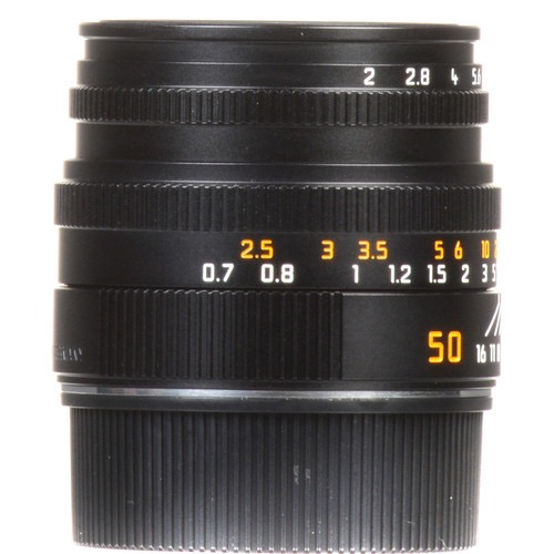 Leica Summicron M 50mm f/2 Manual Focus Lens for Leica M Mount Cameras - Black | Perfect for Street Photography, Portraits & Low Light Shooting