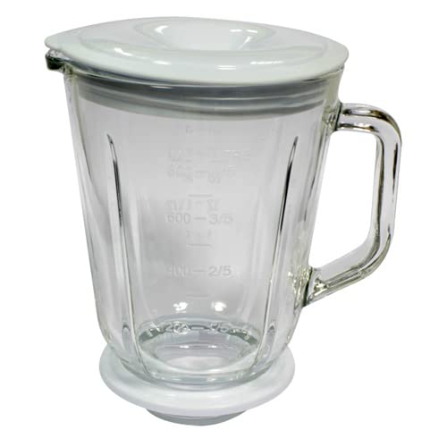 Imetec Dolce Vita E1201 Glass Blender with Lid - High-Speed Blending for Smoothies, Soups & Cocktails - Perfect for Kitchen, Home Bar & Healthy Lifestyle