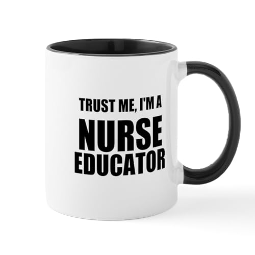 White/Black Inside - Trust Me, Im A Nurse Educator Mugs