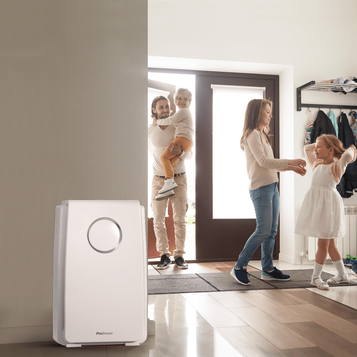 5 in 1 HEPA Air Purifier with Negative Ion Generator - Eliminate Dust, Pollen & Odors for Home, Office & Bedroom