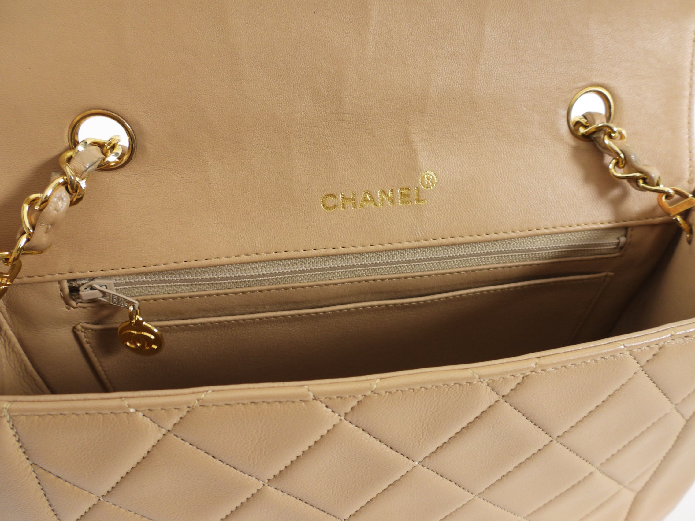Vintage Chanel Beige Quilted Leather Diana Flap Bag - Luxury Crossbody Purse for Women, Perfect for Date Night & Special Occasions