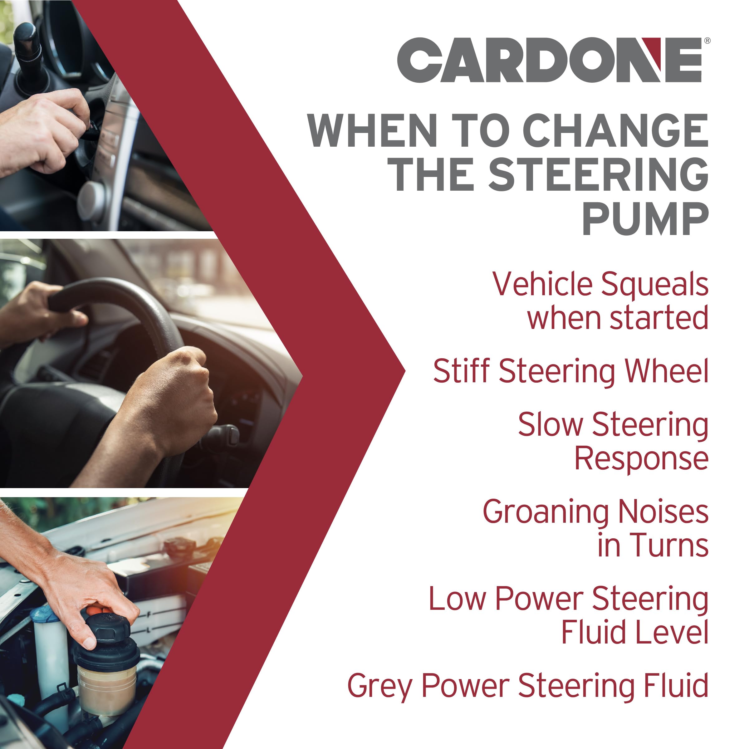 Cardone 96-7853 New Power Steering Pump - Replacement for Smooth Steering & Enhanced Control | Perfect for Daily Commutes, Off-Roading & Heavy-Duty Vehicles