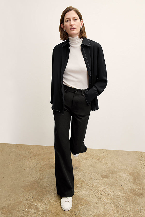 Milo Wide Leg Eco-Friendly Jeans - Better Than Denim in Black | Sustainable Fashion for Women, Casual Wear & Everyday Comfort