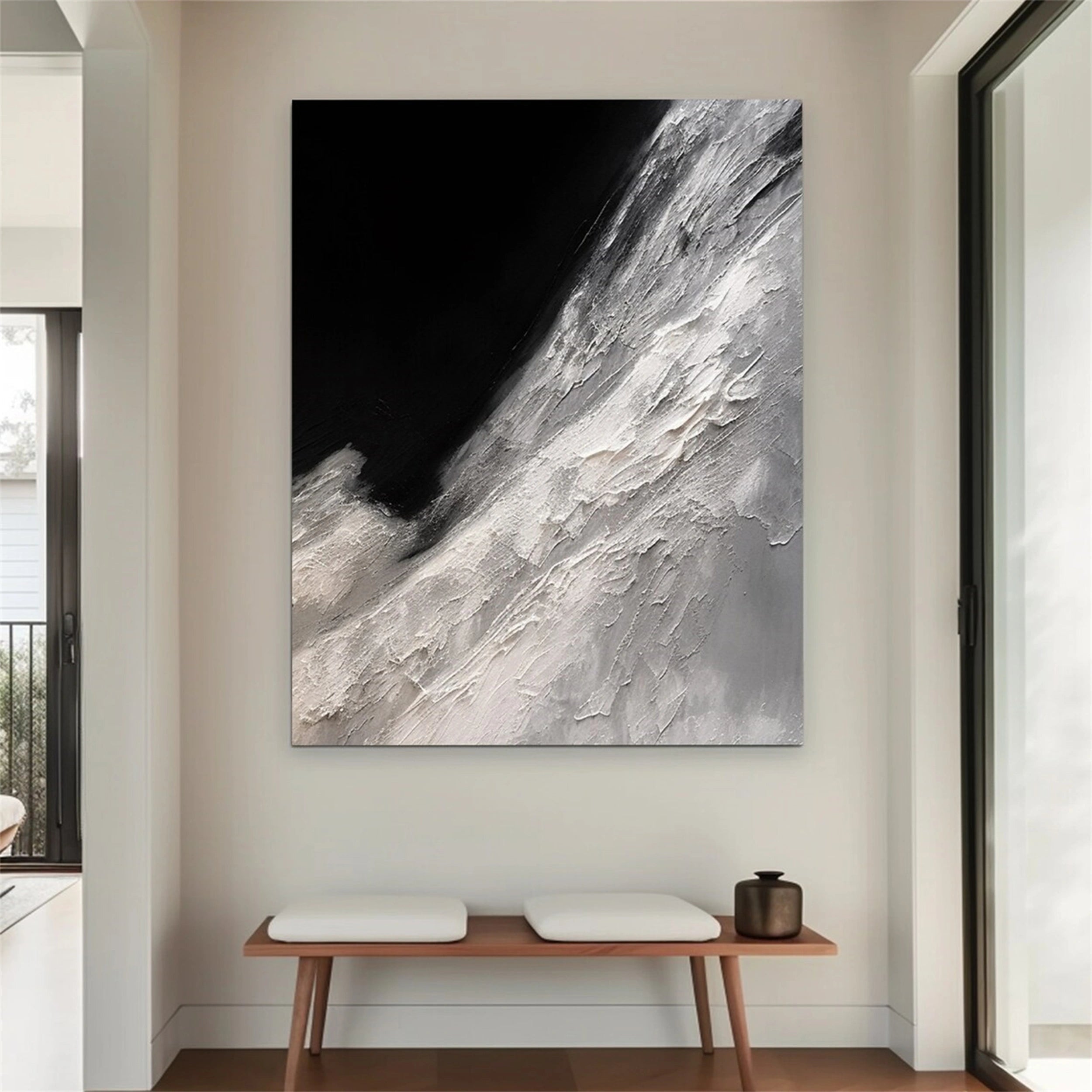 Minimalist Balance Canvas Painting #MM156 - Modern Abstract Wall Art for Living Room, Bedroom & Office Decor