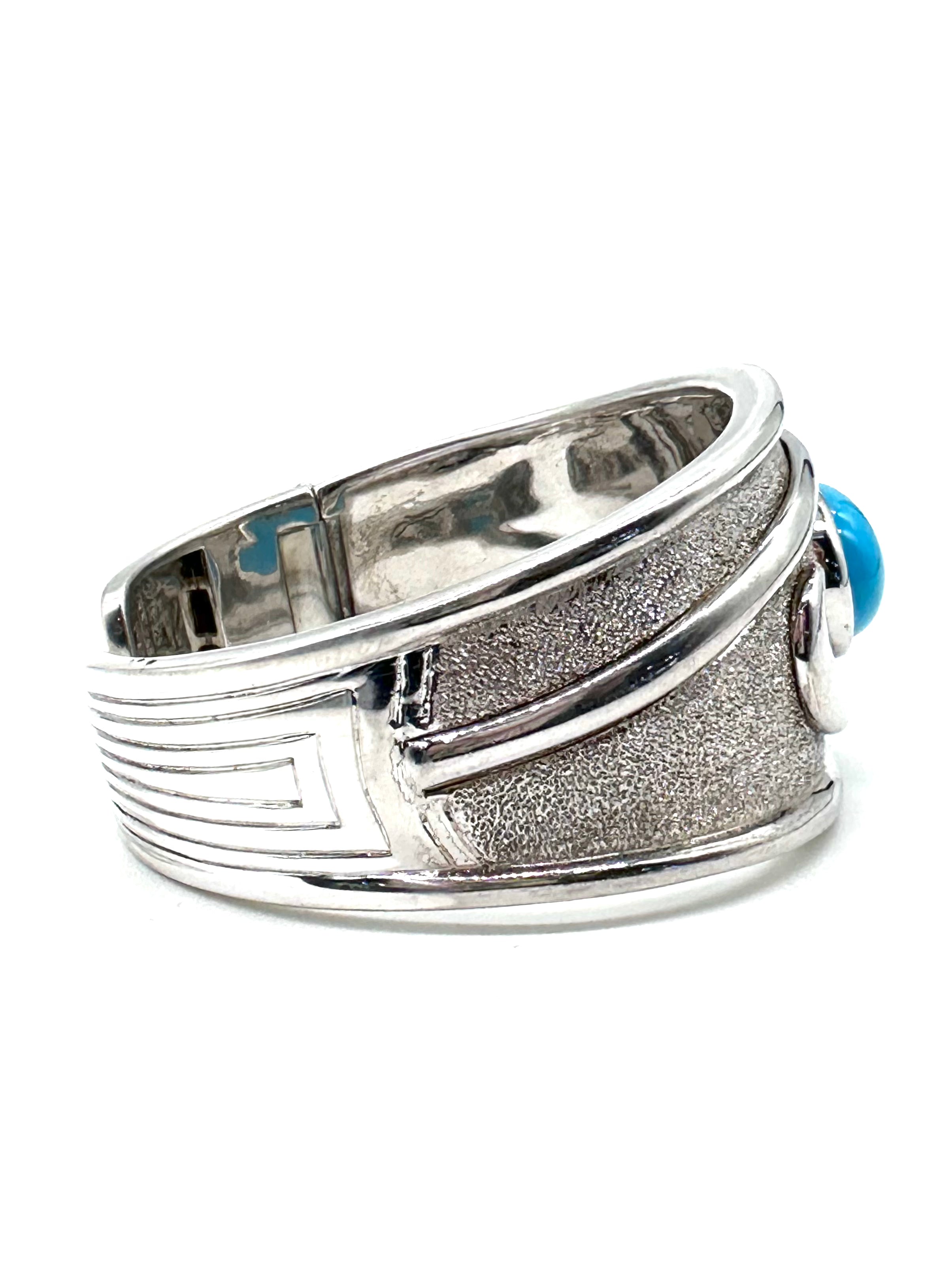 Turquoise Sterling Silver Cuff Bracelet for Women - Handmade Boho Jewelry, Adjustable Bangle for Casual & Formal Wear - Perfect Gift for Birthday, Anniversary & Special Occasions