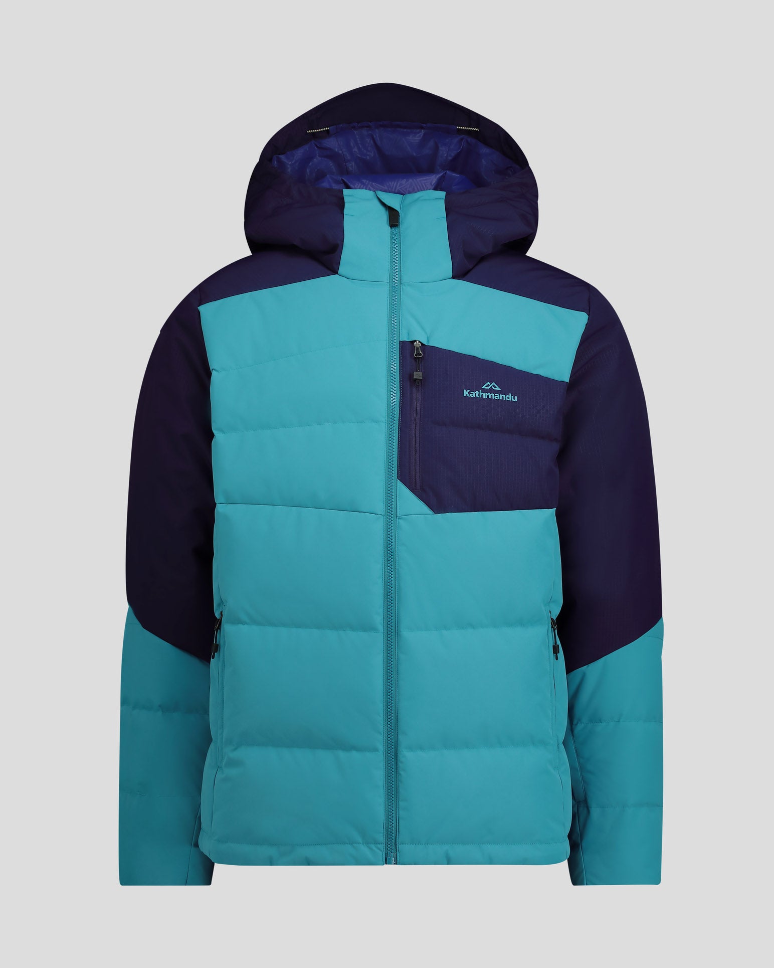 Men's PWDR Days Down Snow Jacket - Waterproof Winter Coat for Skiing & Snowboarding - Eddy/Dark Horizon - Perfect for Cold Weather & Outdoor Adventures