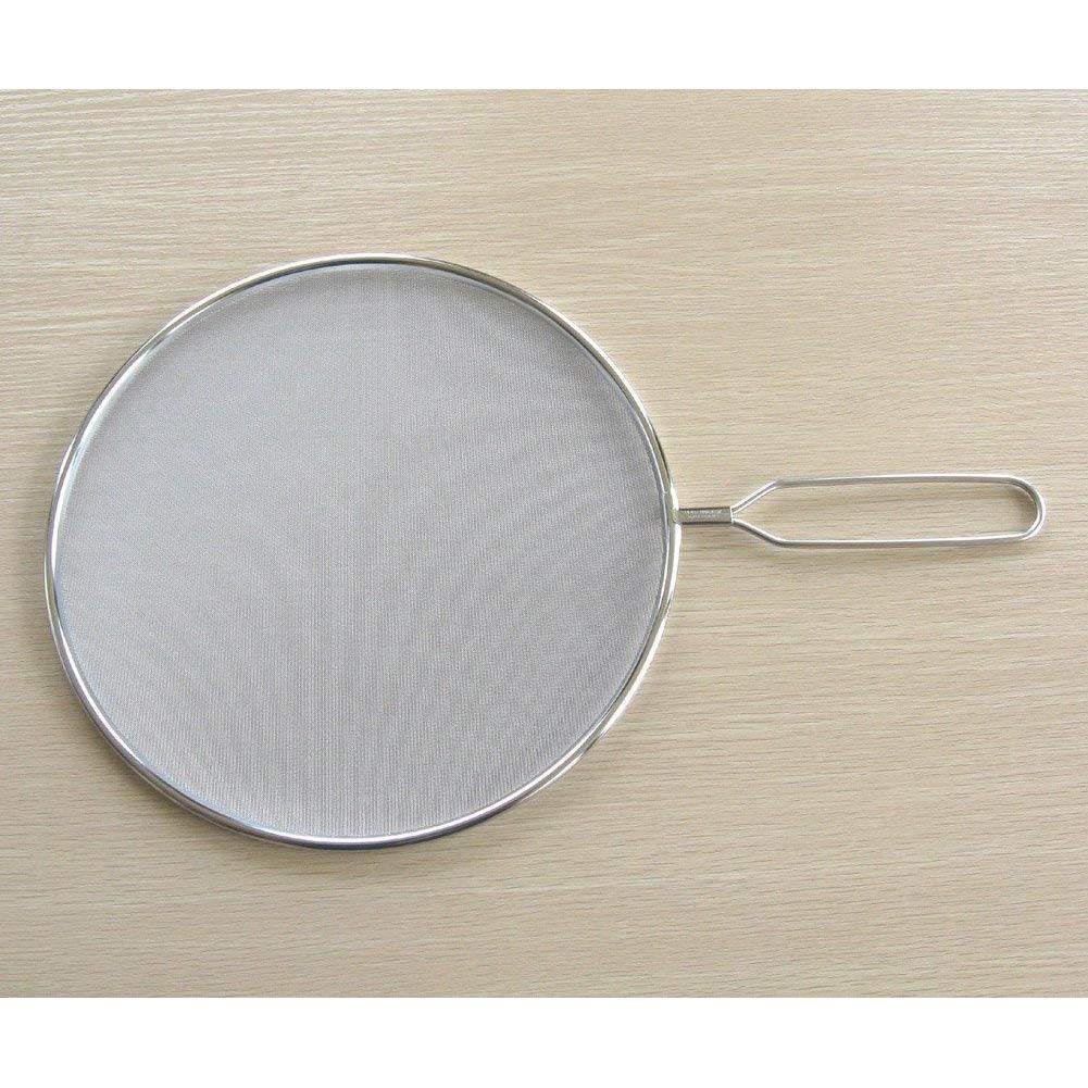 Premium 18/8 Stainless Steel Splatter Screen - 29cm (11.4 Inch) Fry Pan Cover for Safe & Mess-Free Cooking - Ideal for Frying, Sautéing, and Deep Frying in the Kitchen