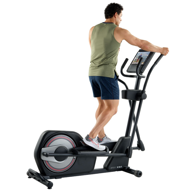 ProForm Sport E6.0 Elliptical Trainer - Low Impact Cardio Machine for Home Gym, Fitness & Weight Loss - Perfect for Small Spaces & Apartment Workouts