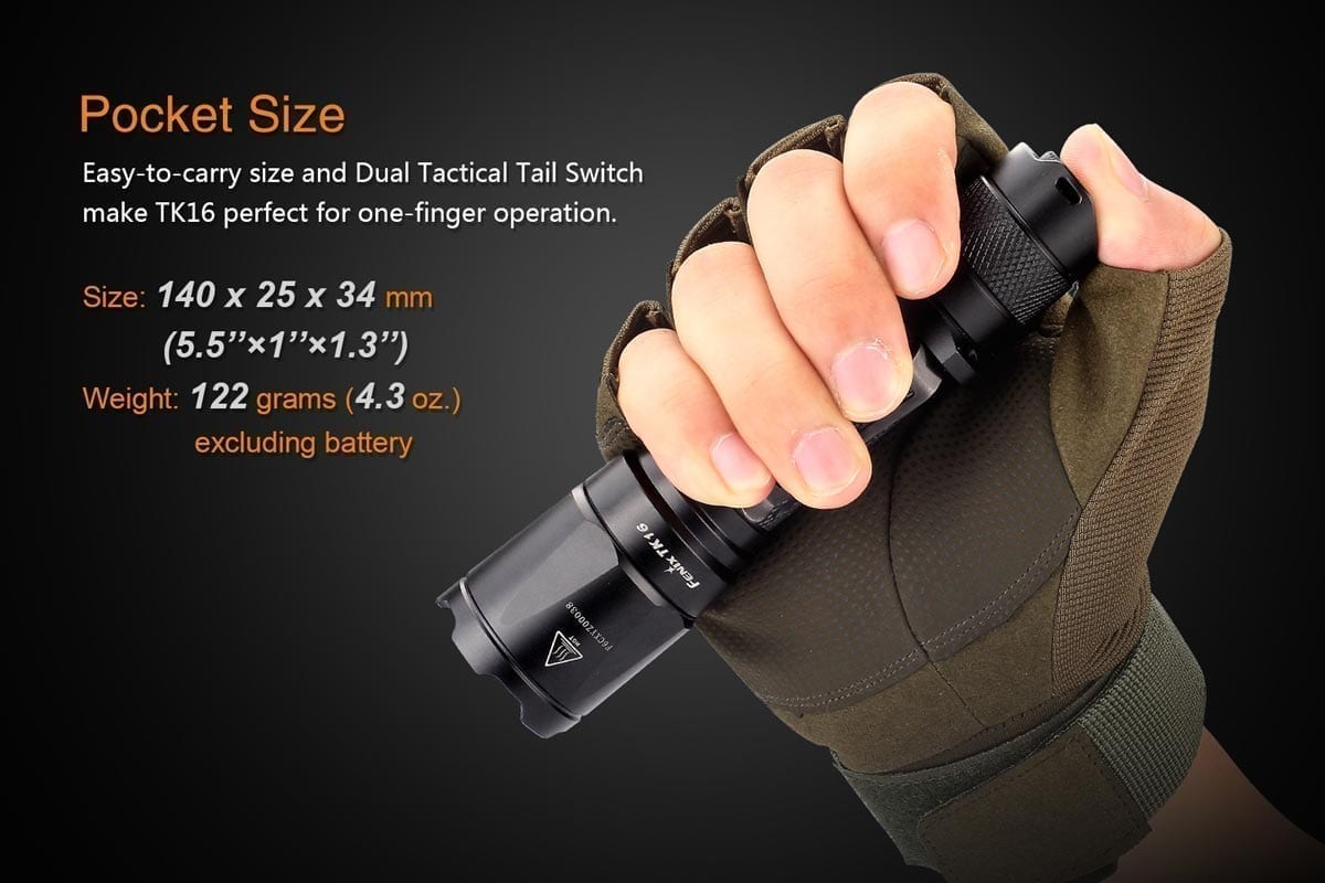 Fenix TK16 High-Powered LED Flashlight - Discontinued Model | Perfect for Camping, Hiking & Emergency Preparedness