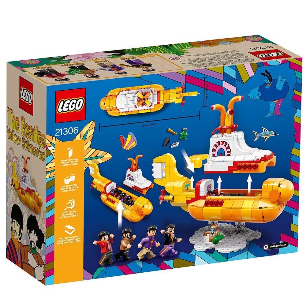 LEGO Ideas Yellow Submarine Building Set (21306) - 553-Piece Beatles-Themed Construction Toy for Adults & Kids - Perfect Gift for LEGO Collectors and Music Fans - Great for Display, Play, and Creative Building Projects