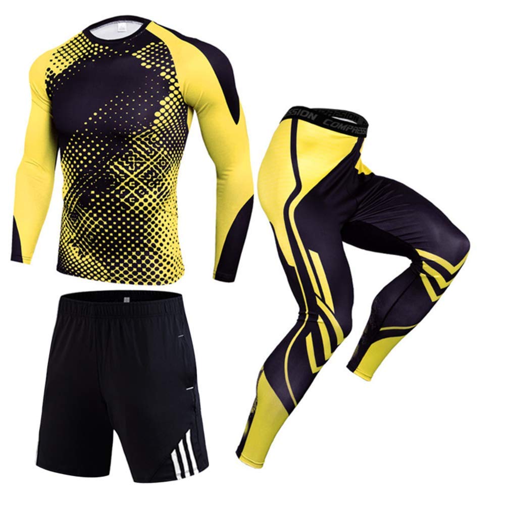 Men's Activewear Set - Breathable Running Tracksuit & Compression Sportswear for Gym, Jogging & Workout | Moisture-Wicking Athletic Outfit for Men