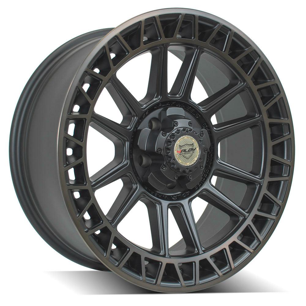 4Play Sport Series 4PS12 Satin Machined Wheels with Bronze Finish - 20x9.0 0 Offset, 5x127/5x139.7mm Bolt Pattern, 87.1mm Hub - Perfect for Off-Road Trucks & SUVs