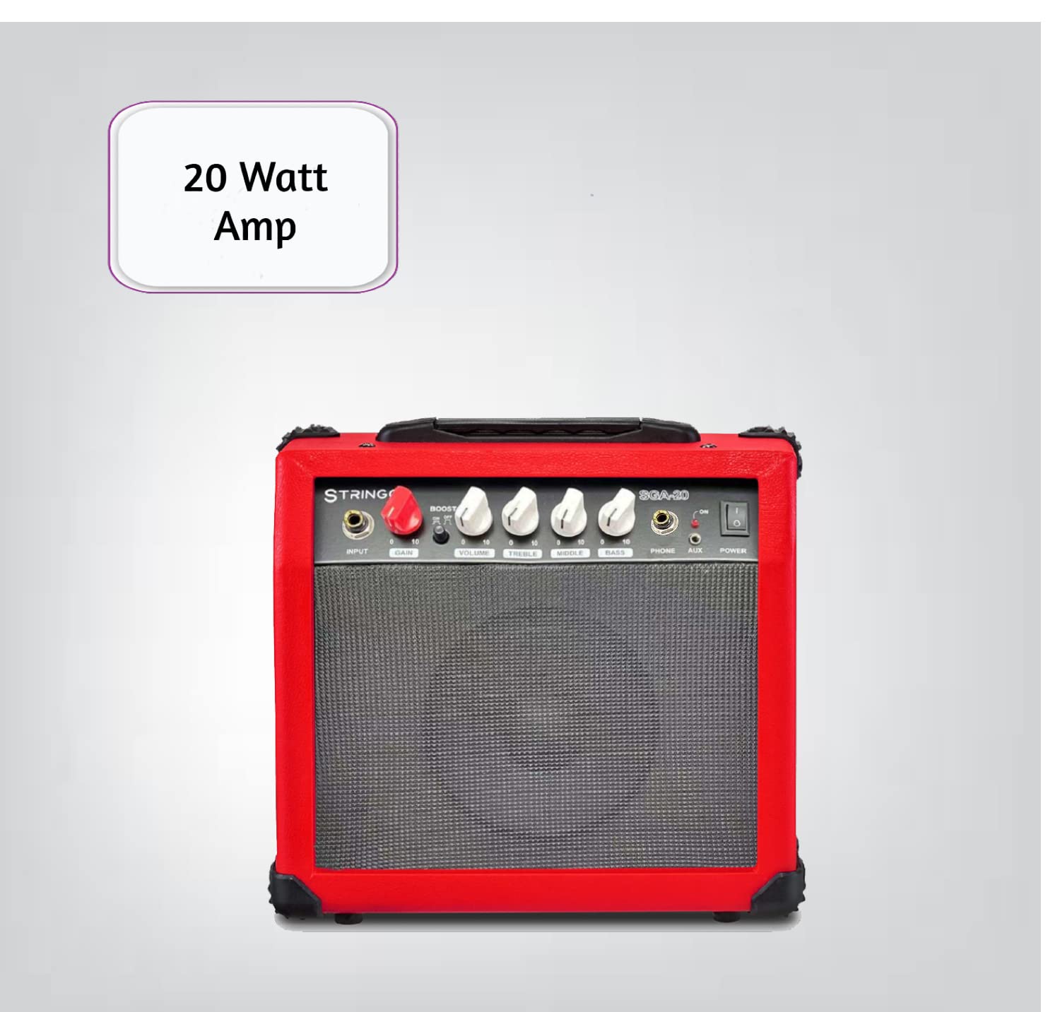 30 Inch Red Kids Electric Guitar Beginner Kit with 20W Amp, 3 Picks, Strap, Tuner & Case - Perfect for Kids Learning Guitar, Home Practice & Rock Band Performances