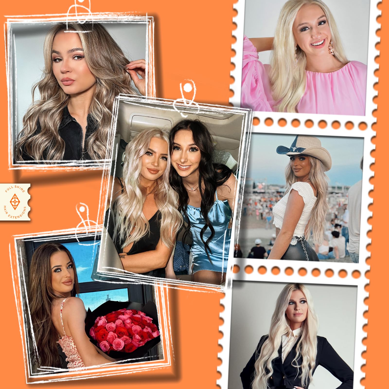 Full Shine Human Hair Toppers for Women with Thinning Hair - 16 Inch Clip-in Hairpiece (Color 18P613 Ash Blonde & Blonde) | Natural Looking Hair Topper for Volume & Coverage - Perfect for Daily Wear, Special Occasions & Hair Loss Solutions