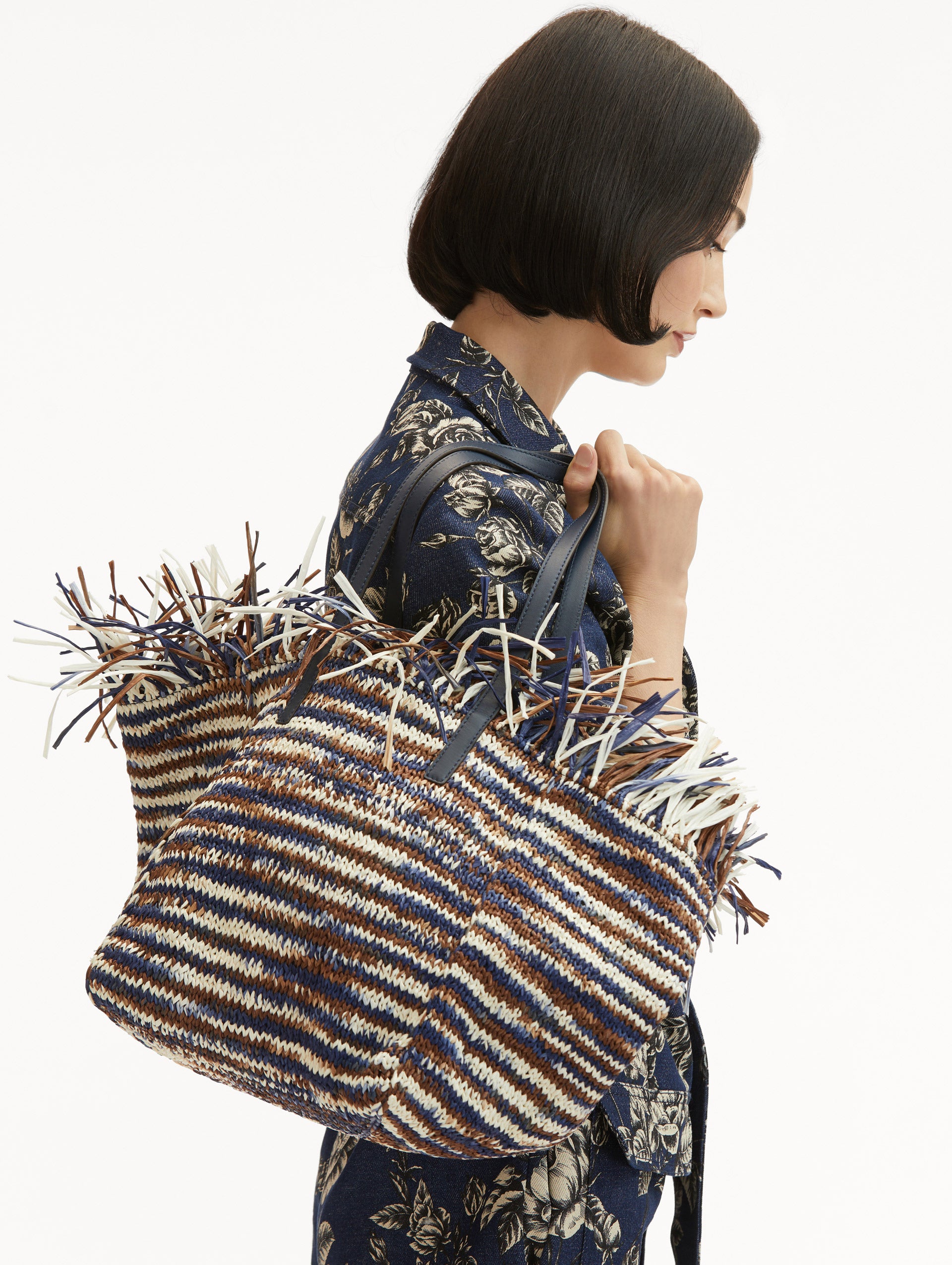 Medium Raffia Crochet Square Tote Bag - Stylish Summer Beach Bag for Women, Perfect for Shopping, Picnics & Vacation Accessories