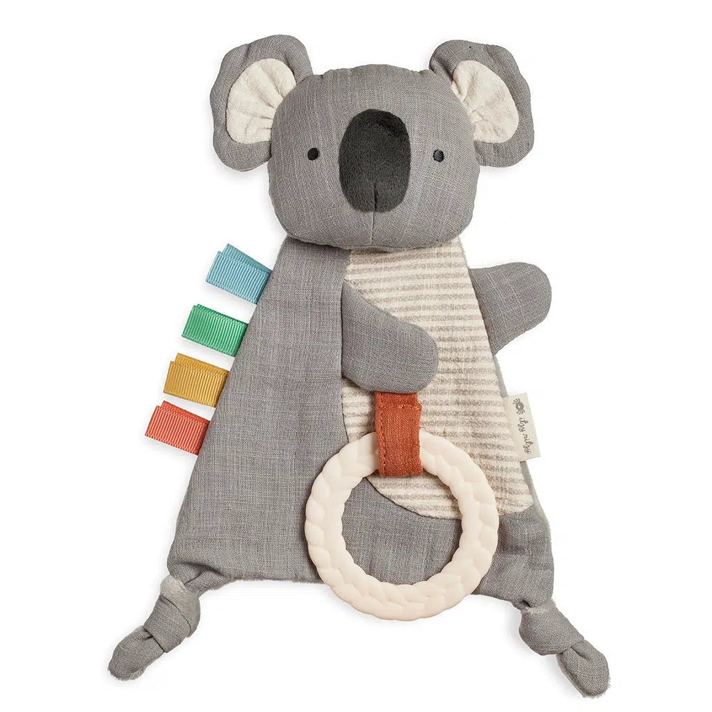 Itzy Ritzy Bitzy Crinkle Sensory Teether Toy - Koala Design for Babies, Soft & Safe Chew Toy for Teething Relief, Interactive Infant Toy for Sensory Development - Perfect for Playtime & Travel