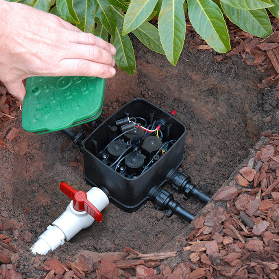 HR909SQVB Residential Square Valve Box 215mm x 260mm - Durable Underground Utility Access Cover for Irrigation & Plumbing Systems