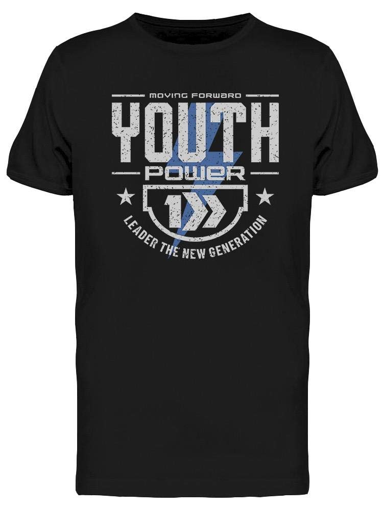 Smartprints Youth Power Tee for Men - Comfortable Graphic T-Shirt with Trendy Designs | Perfect for Casual Wear, Gym, and Everyday Outfits