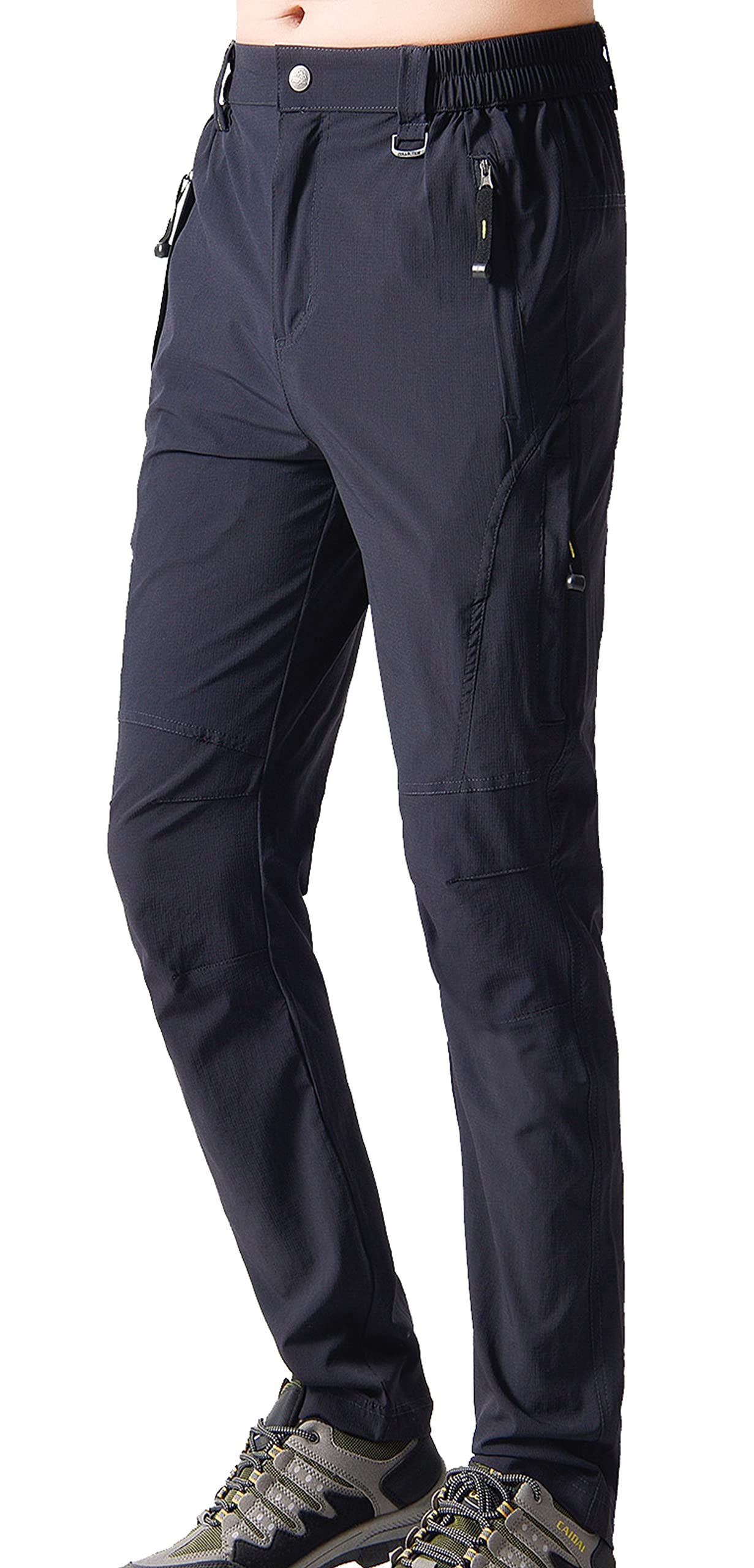 Men's Windproof Quick-Drying Outdoor Pants - Lightweight Hiking & Travel Trousers for Camping, Running & Adventure Activities