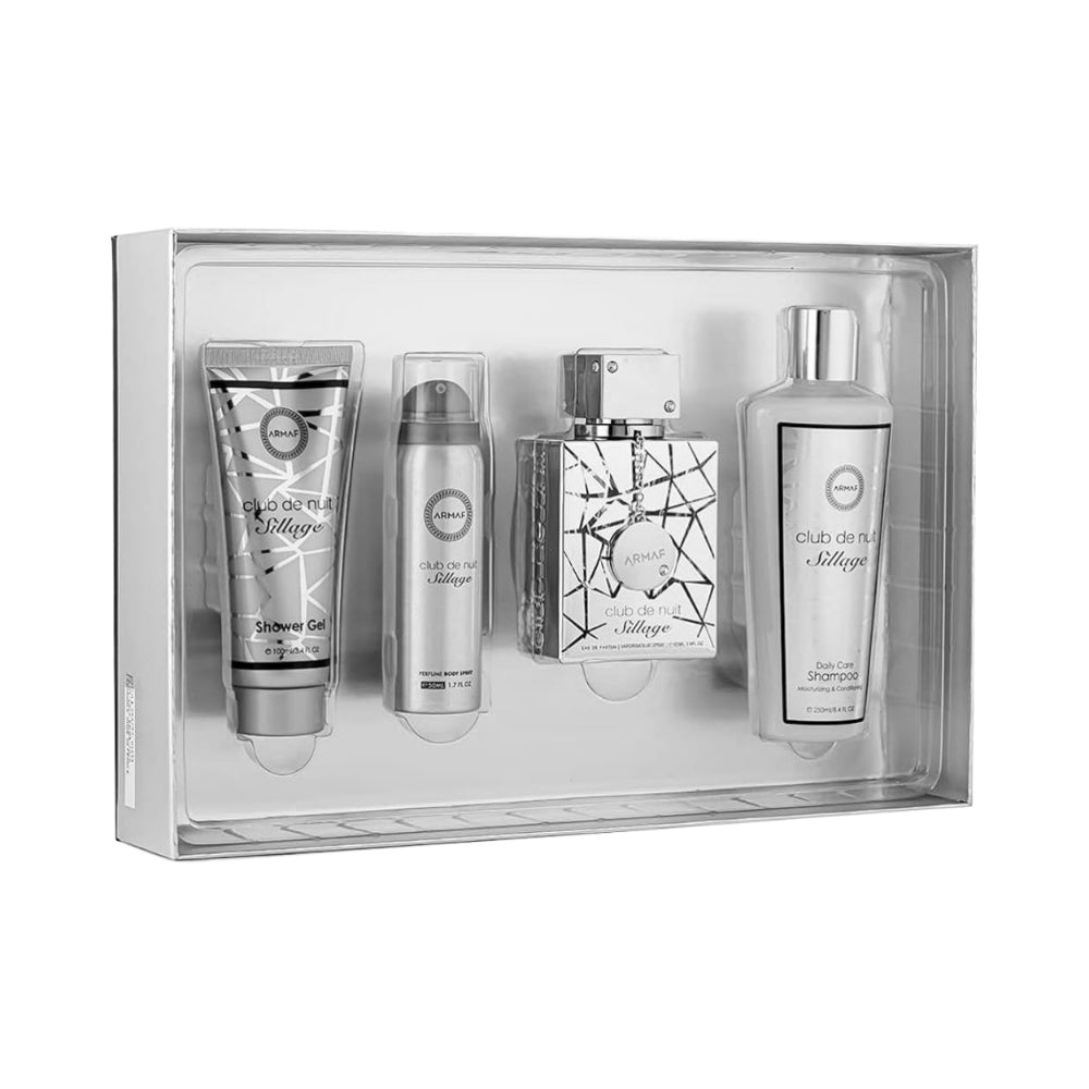 Club de Nuit Sillage Eau de Parfum Gift Set - 4 Piece 105ml Luxury Fragrance for Men | Perfect for Date Night, Special Occasions & Everyday Wear