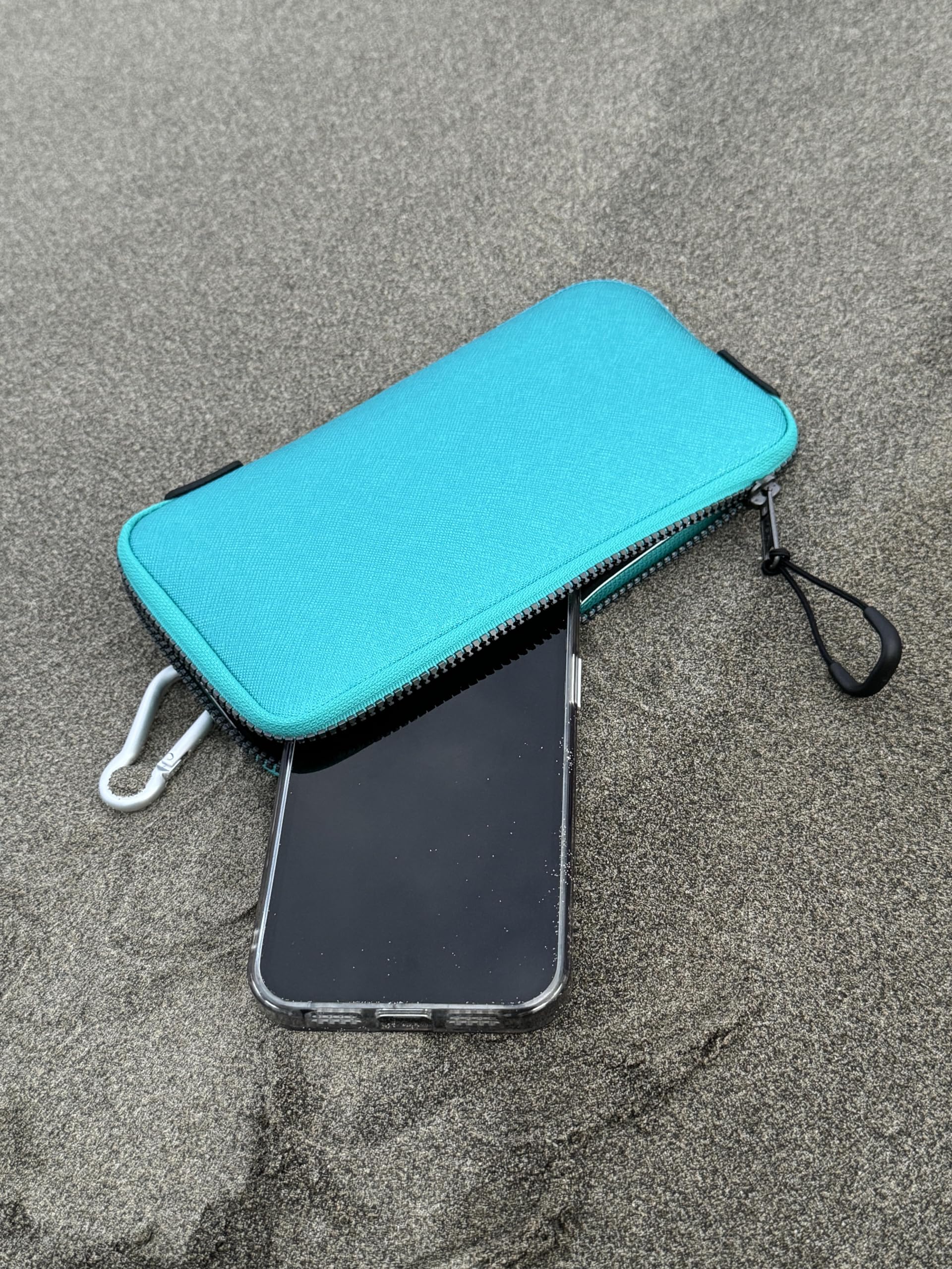 Ultra Slim Lightweight Phone Pouch Sleeve Case - Durable Protective Cover with Secure Clip for 6.1