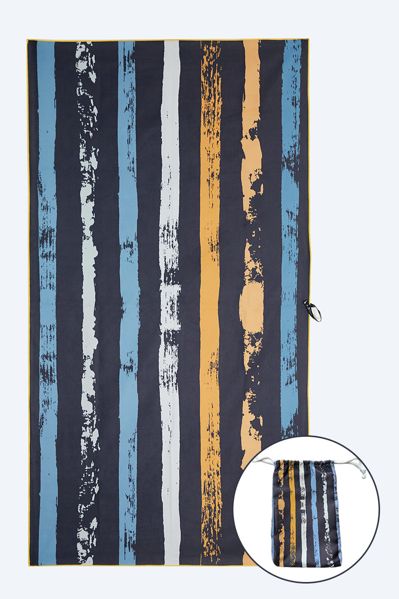 Premium Large Freshwater Beach Towel Set with Pouch - Soft, Absorbent & Quick-Drying for Pool, Beach, Yoga & Travel