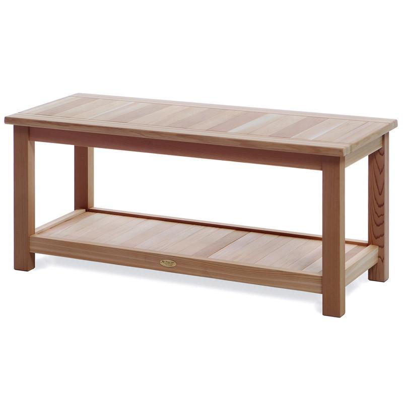 Premium Cedar Sauna Bench - Natural, Durable & Aromatic Wood for Home Sauna & Spa - Perfect for Relaxation & Detox