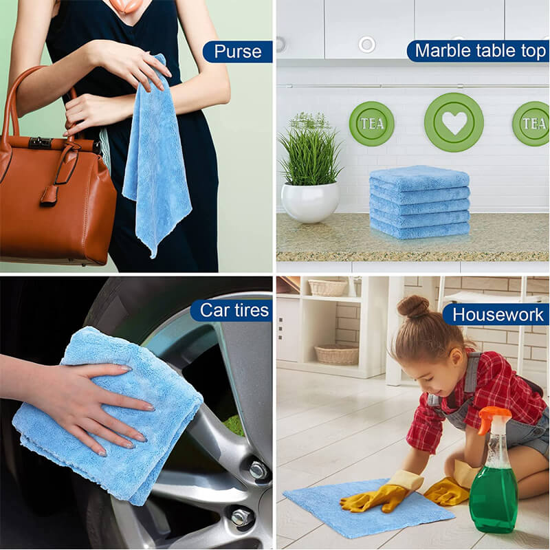 120 Pcs Premium Edgeless Coral Fleece Microfiber Towels - 16x16 Inches, 450GSM - Ultra Soft & Absorbent for Gym, Spa, Travel & Home Use