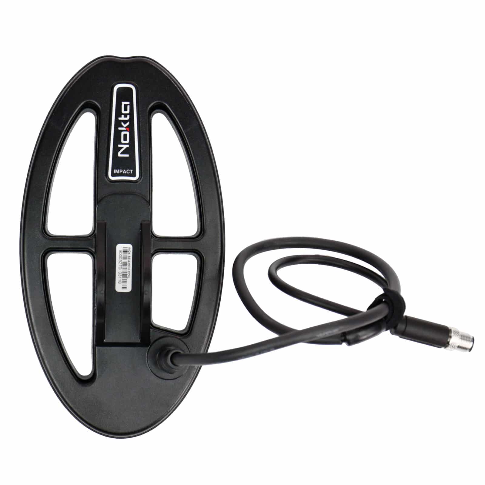 Nokta IM24 9.5 x 5 Inch Waterproof DD Search Coil for Impact Metal Detector - Perfect for Beach Hunting, Gold Prospecting & Relic Detection