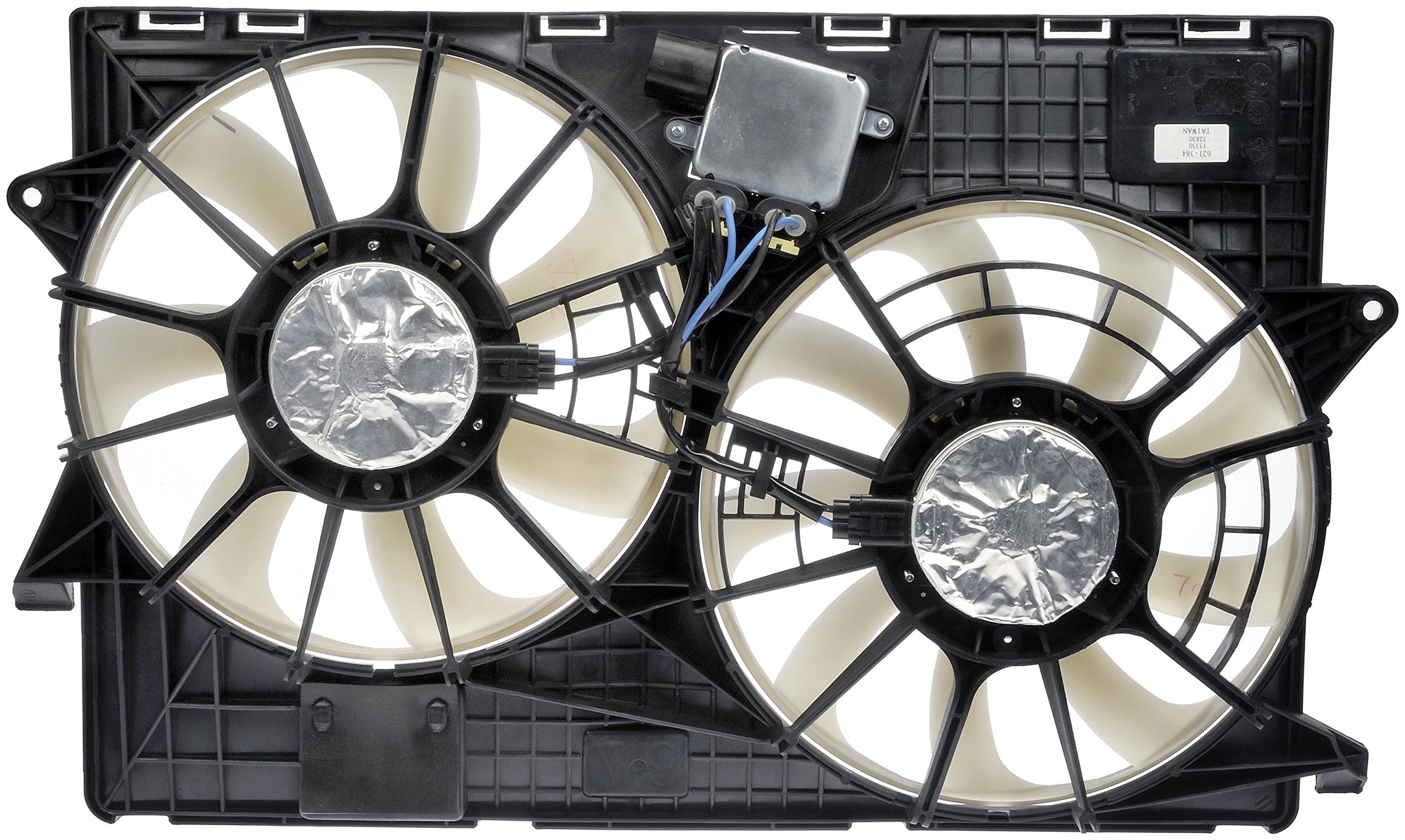 Dorman 621-384 Engine Cooling Fan Assembly Replacement for Jeep Wrangler, Cherokee & Grand Cherokee - High Performance Cooling System Part for Off-Roading & Hot Weather Driving