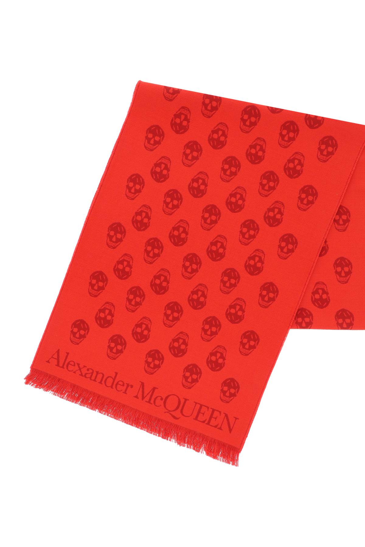 Alexander McQueen Reversible Skull Wool Scarf - Warm Winter Fashion Accessory for Men & Women - Perfect for Cold Weather, Outdoors & Gift Giving