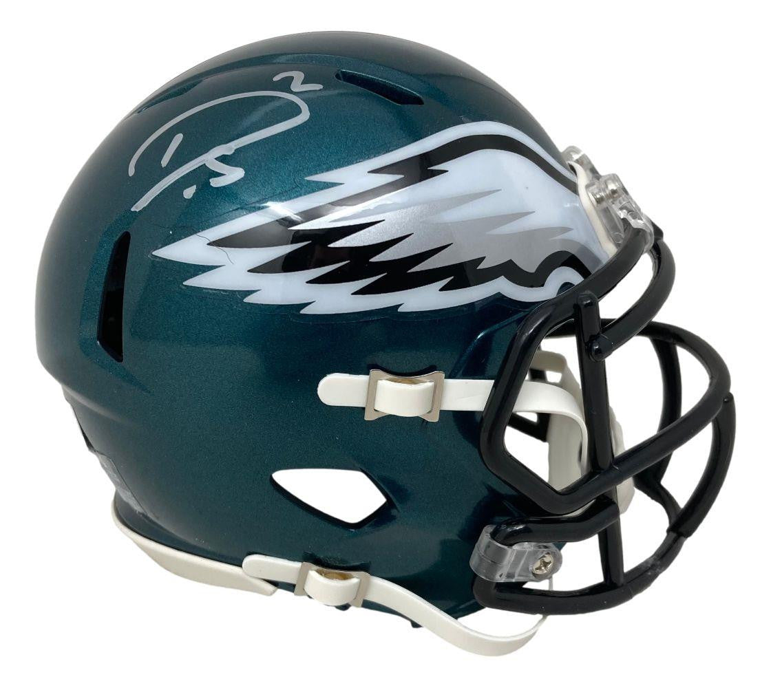 Darius Slay Signed Philadelphia Eagles Mini Speed Helmet - Authentic NFL Collectible - Perfect for Eagles Fans, Sports Memorabilia Collectors, and Man Cave Decor