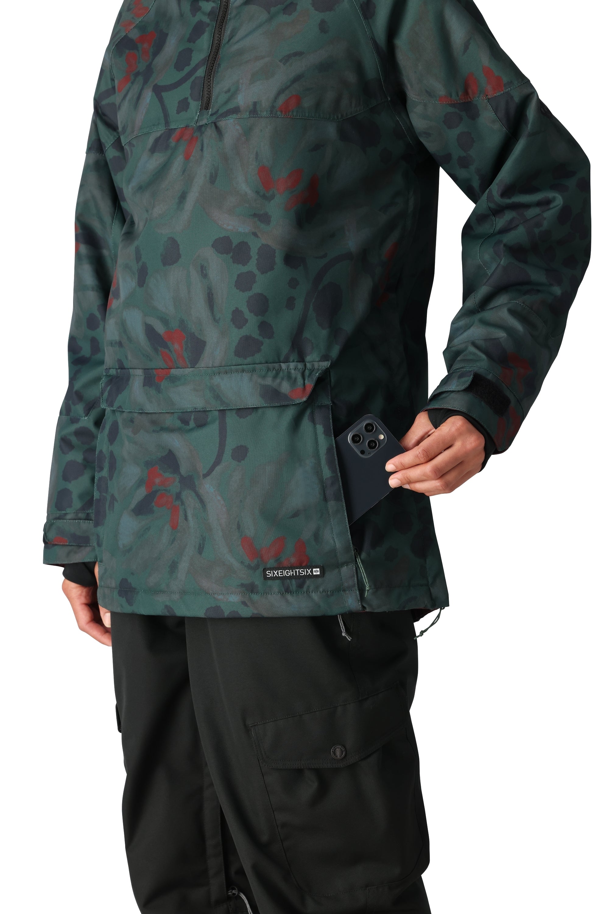 686 Women's Upton Insulated Anorak Jacket - Waterproof Winter Coat with Hood, Warm Puffer Jacket for Skiing, Snowboarding & Outdoor Activities 2025