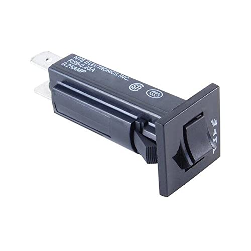 NTE Electronics 6A 250VAC 32VDC Thermal Circuit Breaker (Pack of 20) - R59-6A - Ideal for Automotive, Marine, and Industrial Electrical Protection